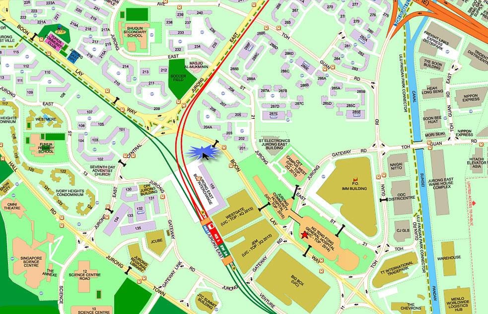 mapa Jurong East