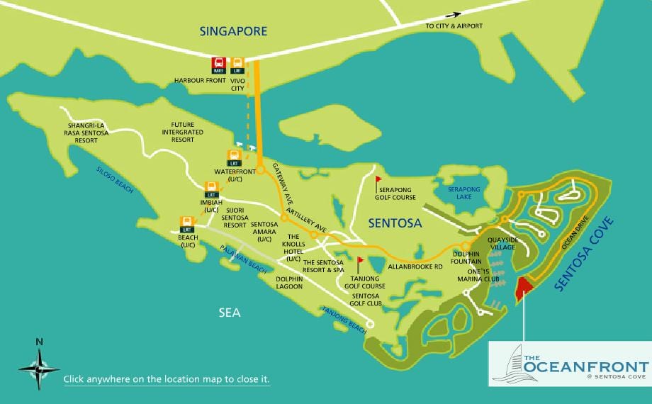 mapa sentosa