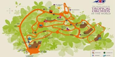 Singapore botanic gardens mapě