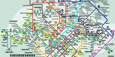 Budoucí mrt mapa Singapuru