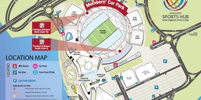 Stadion mrt mapa Singapuru