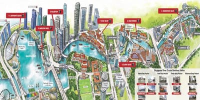 Mapa Singapore River Cruise