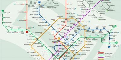 Mapa metra v Singapuru