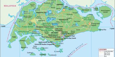 Mapa města Singapur