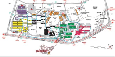 Mapa Singapuru Polytechnice