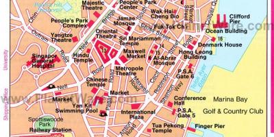 Chinatown Singapore mapě