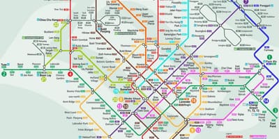 Smrt Singapur mapa